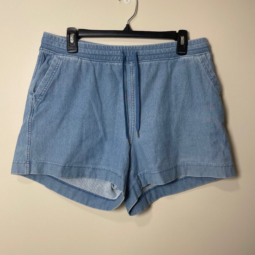 Uniqlo Blue Cotton Drawstring Shorts